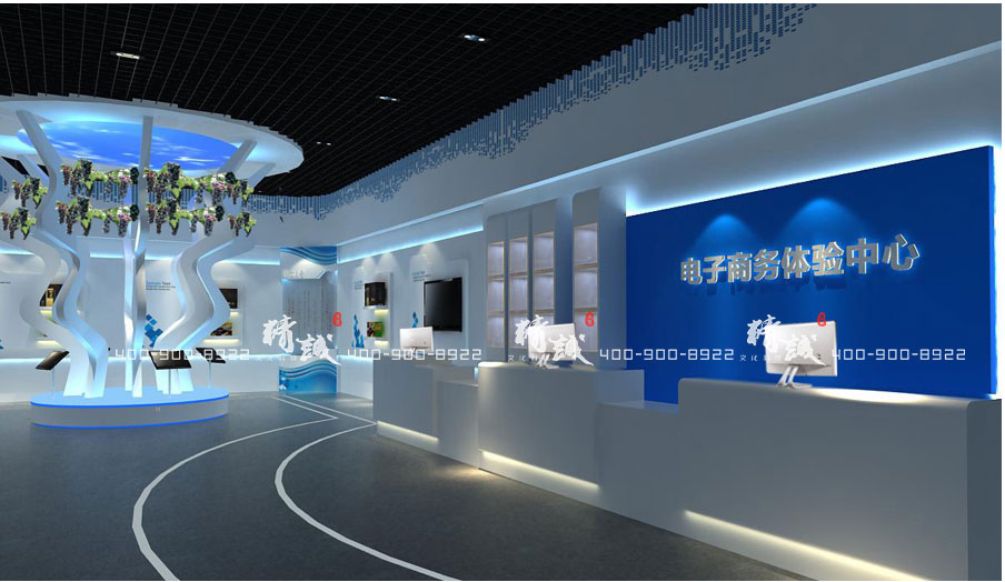 西安戶縣電子商務(wù)體驗(yàn)館設(shè)計展示效果