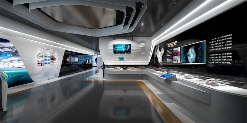 青?？茖W數(shù)據中心展廳設計-文博展廳案例